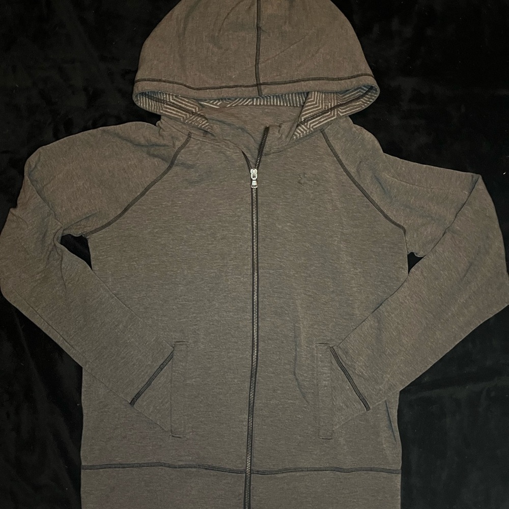 Under Armour Zip up Hoodie Size Large Grey